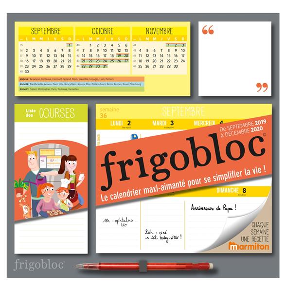 XXX - FRIGOBLOC 2020 HEBDOMADAIRE - CALENDRIER D'ORGANISATION FAMILIALE SEMAINE (SEPT. 2019 -DEC. 2020) XXX - FRIGOBLOC 2020 HEBDOMADAIRE - CALENDRIER D'ORGANISATION FAMILIALE SEMAINE (SEPT. 2019 -DEC. 2020)